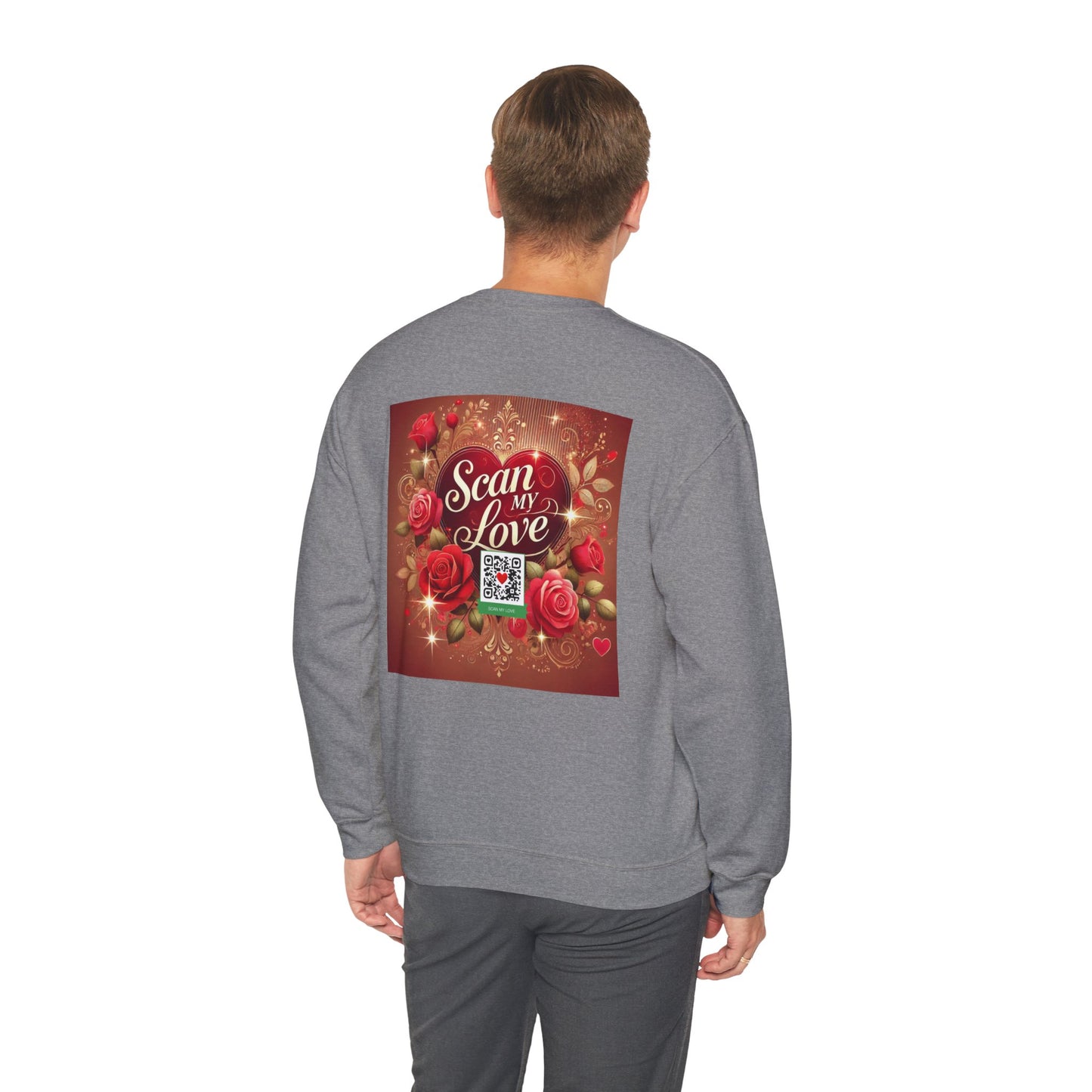 Scan My Love - Unisex Heavy Blend™ Crewneck Sweatshirt