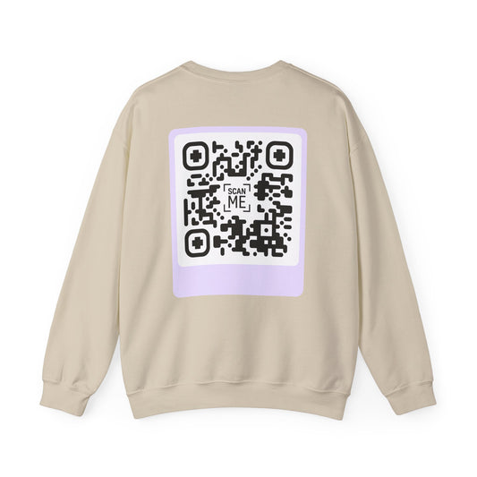 Scannable 'Someone Loves You' QR Crewneck Sweatshirt