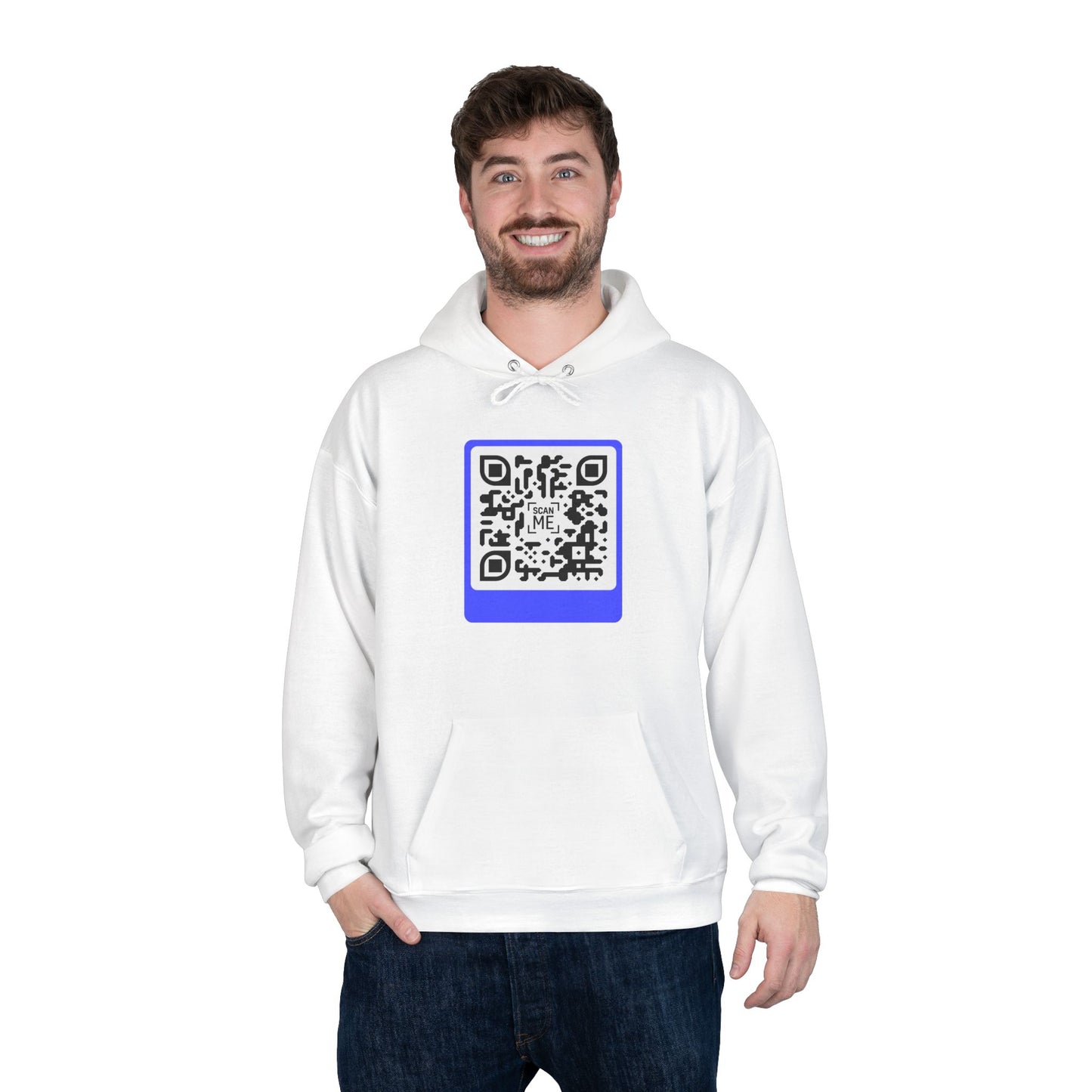 Scannable 'Smile' QR Code Hoodie