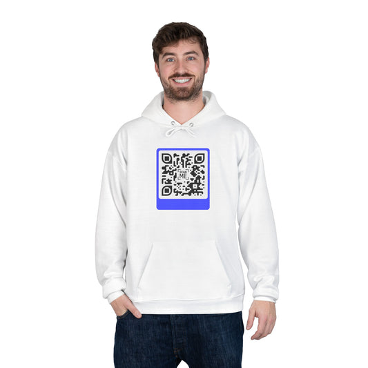 Scannable 'Smile' QR Code Hoodie