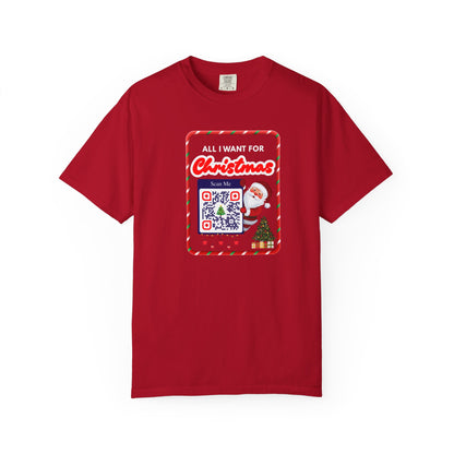 Unisex Christmas Spirit Garment-Dyed Shirt