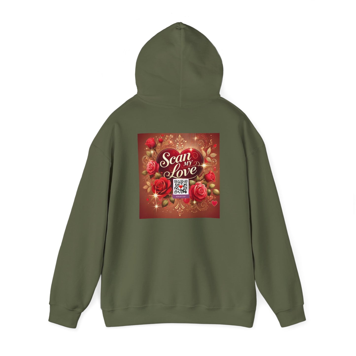 Scan My Love - Unisex Heavy Blend™ Hooded Sweatshirt