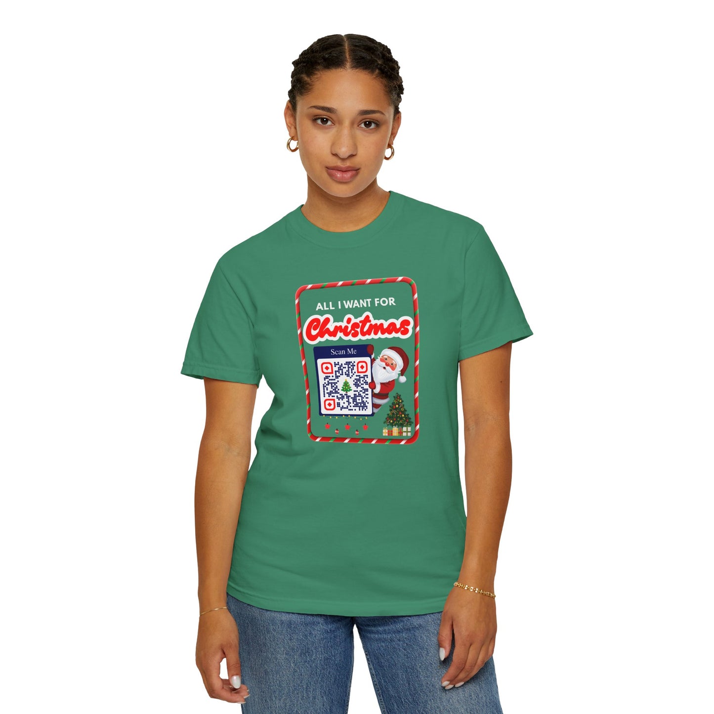 Unisex Christmas Spirit Garment-Dyed Shirt