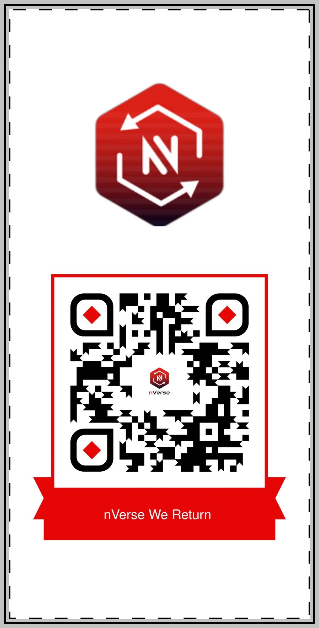 QR Code Custom Shape Magnets "nVerse"