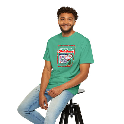 Unisex Christmas Spirit Garment-Dyed Shirt