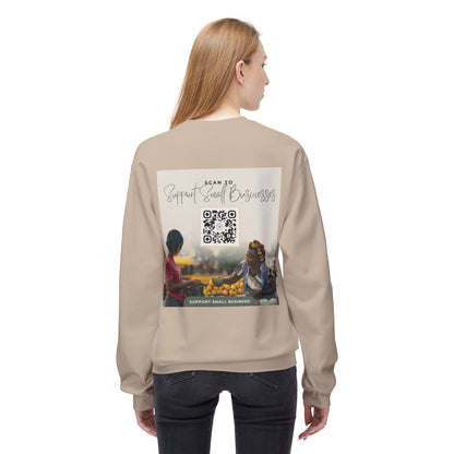 Support Small Business - Unisex Midweight Softstyle Fleece Crewneck Sweatshirt