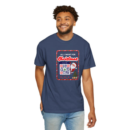 Unisex Christmas Spirit Garment-Dyed Shirt