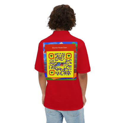 QR Custom "Sflo Bros Bounce house" Men's Piqué Polo