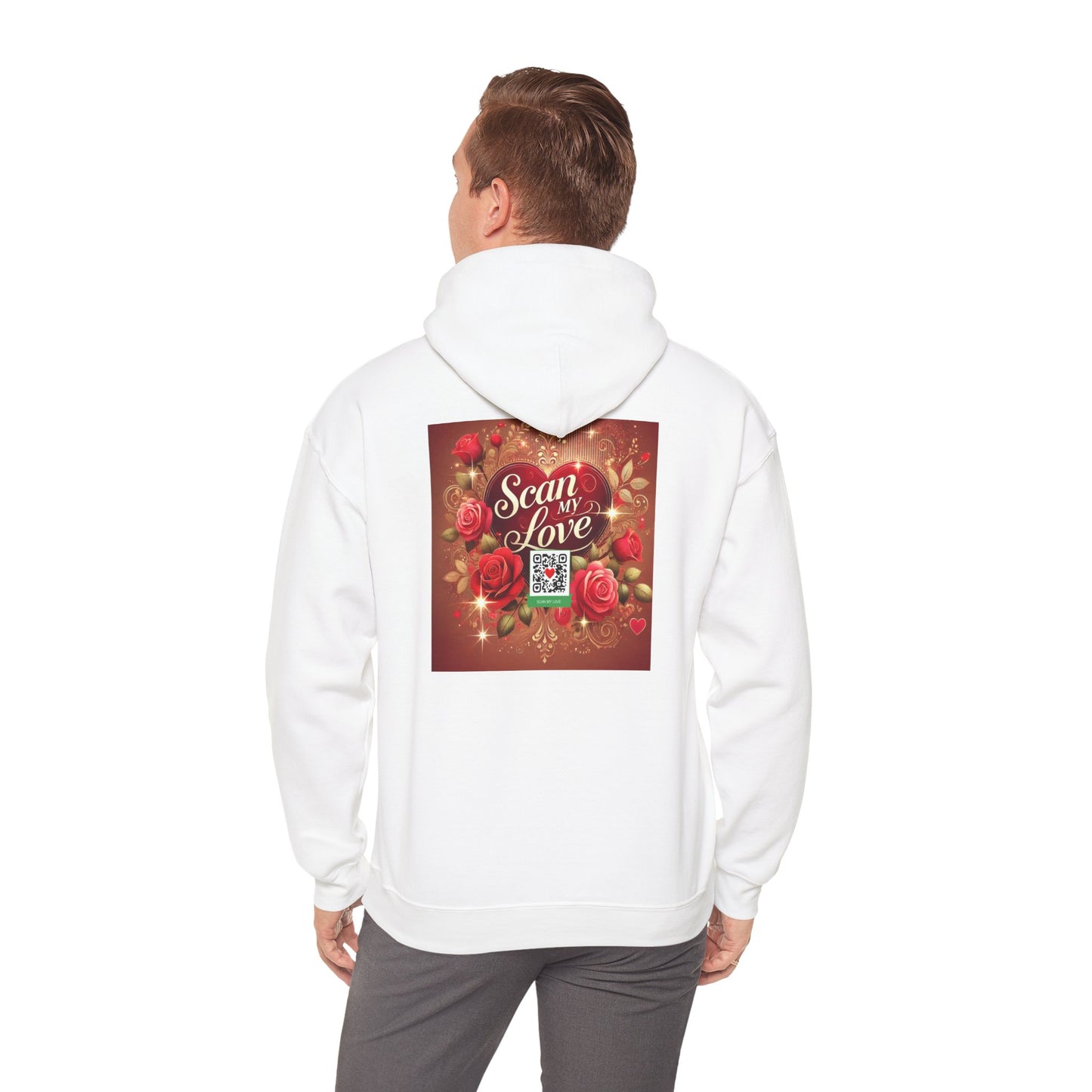 Scan My Love - Unisex Heavy Blend™ Hooded Sweatshirt