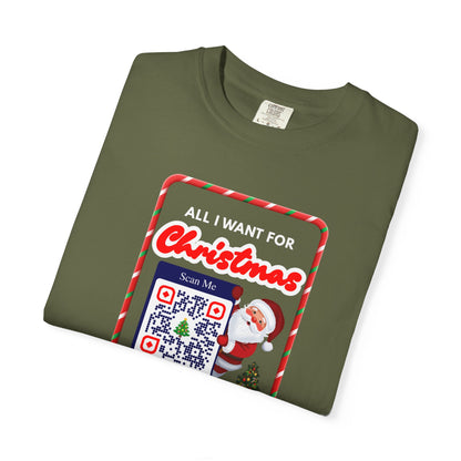 Unisex Christmas Spirit Garment-Dyed Shirt