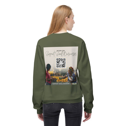 Support Small Business - Unisex Midweight Softstyle Fleece Crewneck Sweatshirt