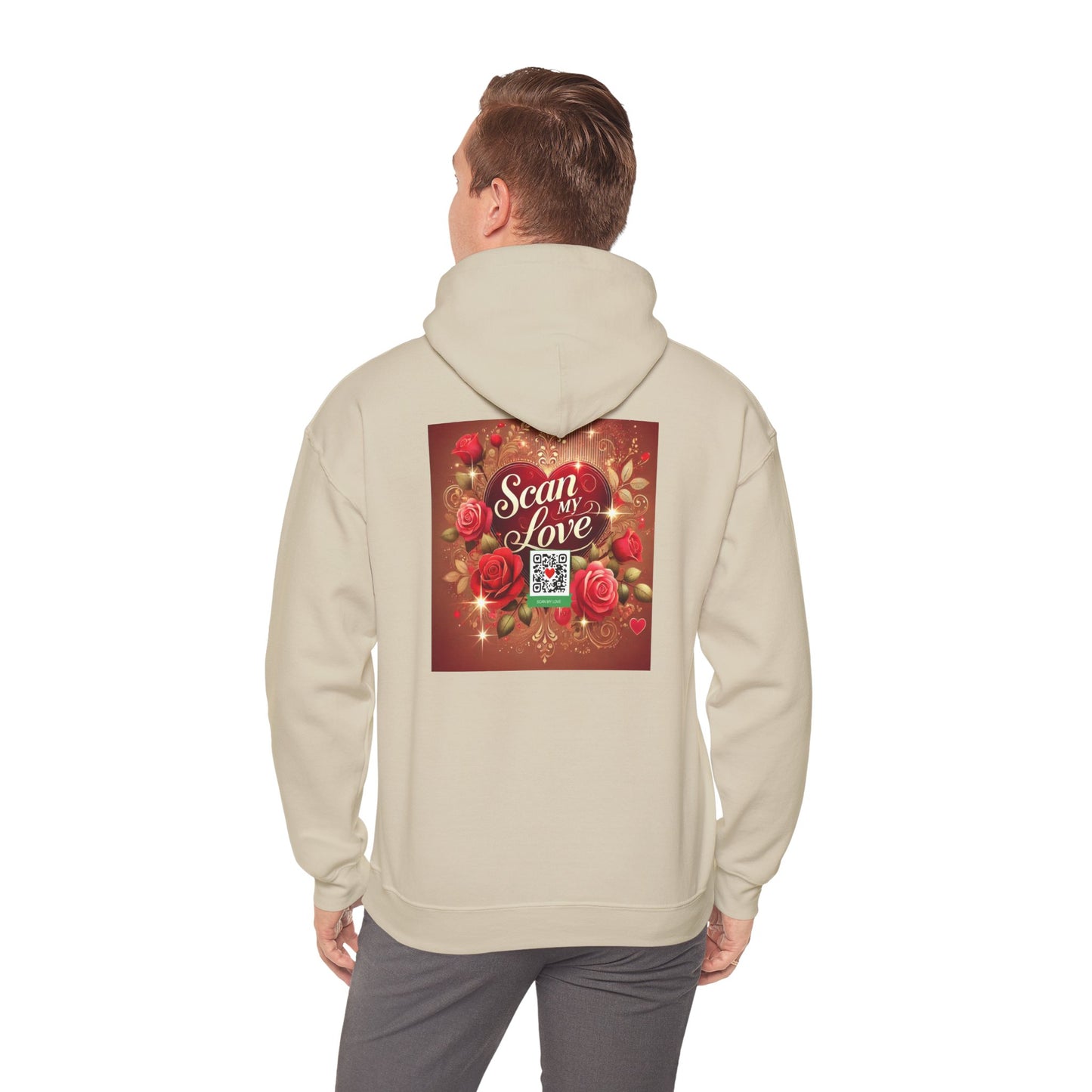 Scan My Love - Unisex Heavy Blend™ Hooded Sweatshirt