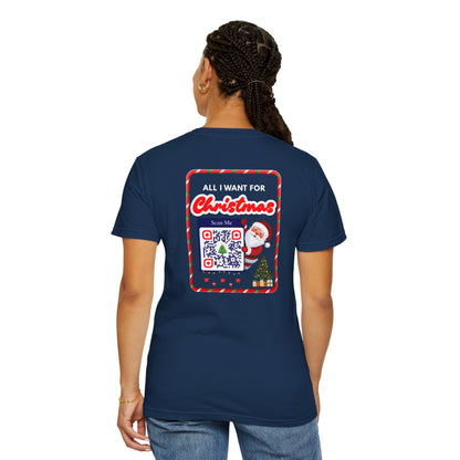 Unisex Christmas Spirit Garment-Dyed Shirt
