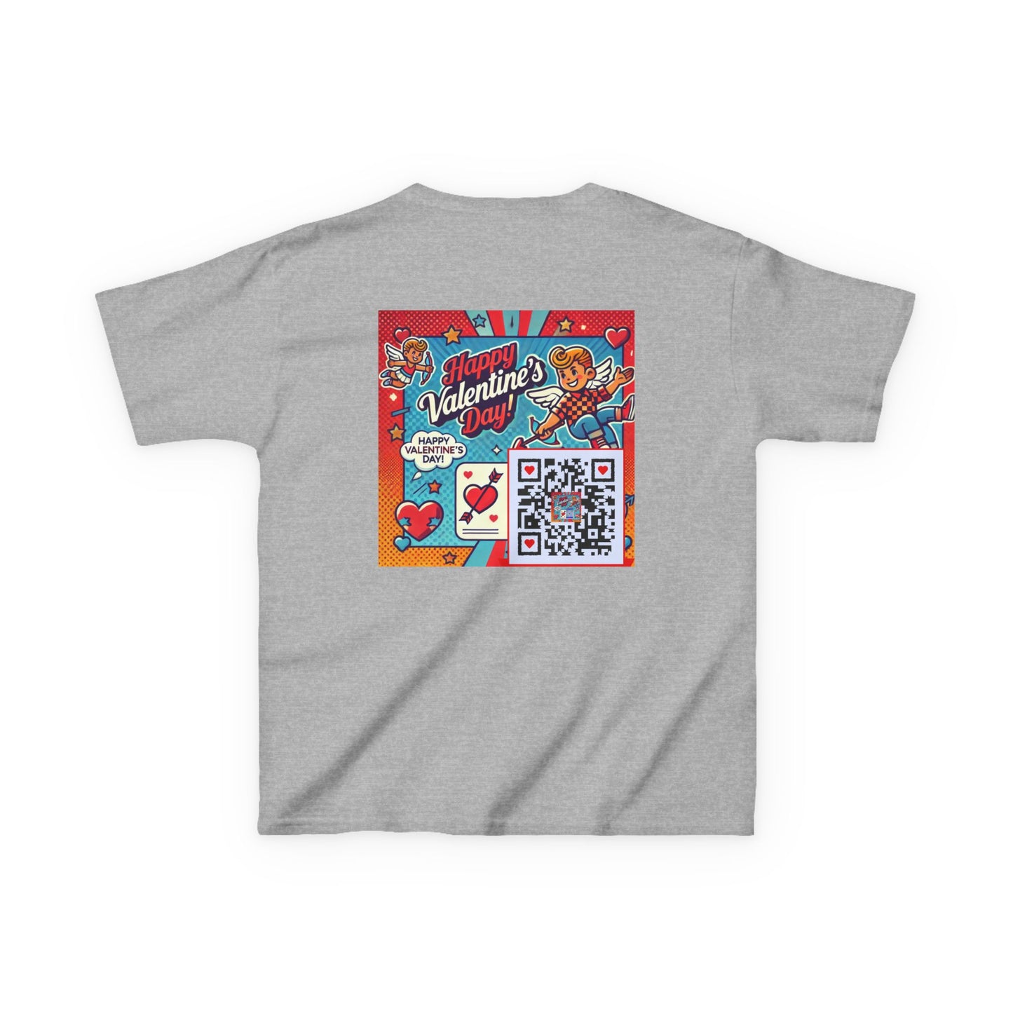 Valentines Day QR Code Kids Tee