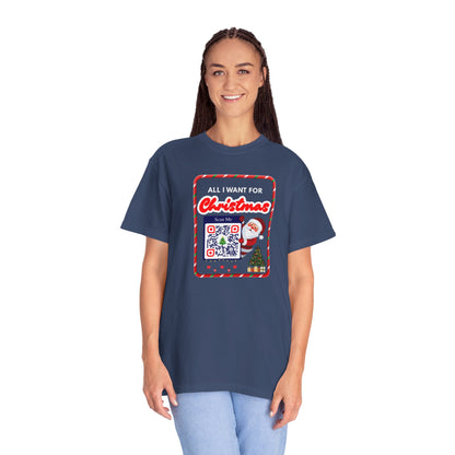 Unisex Christmas Spirit Garment-Dyed Shirt