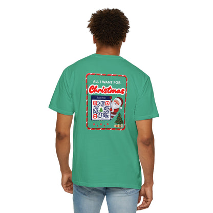 Unisex Christmas Spirit Garment-Dyed Shirt