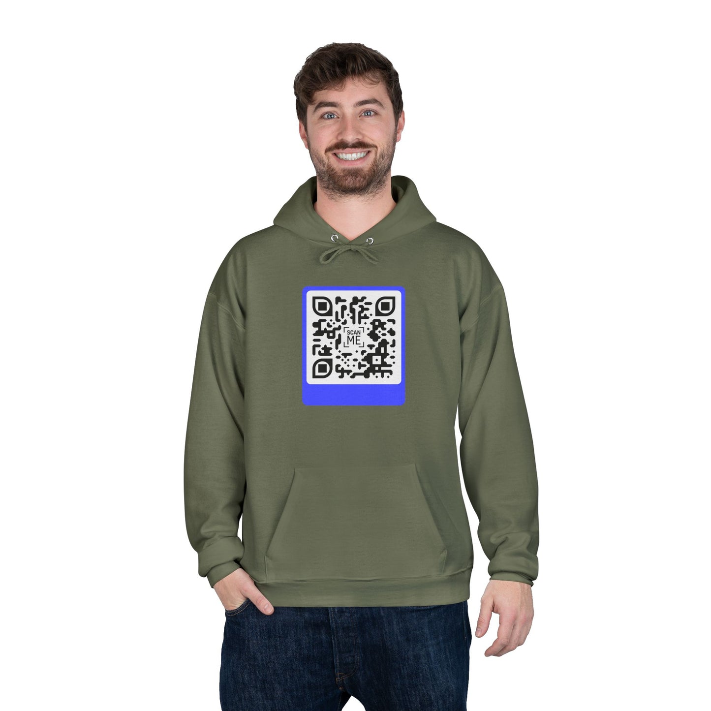 Scannable 'Smile' QR Code Hoodie