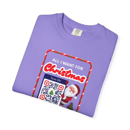 Unisex Christmas Spirit Garment-Dyed Shirt