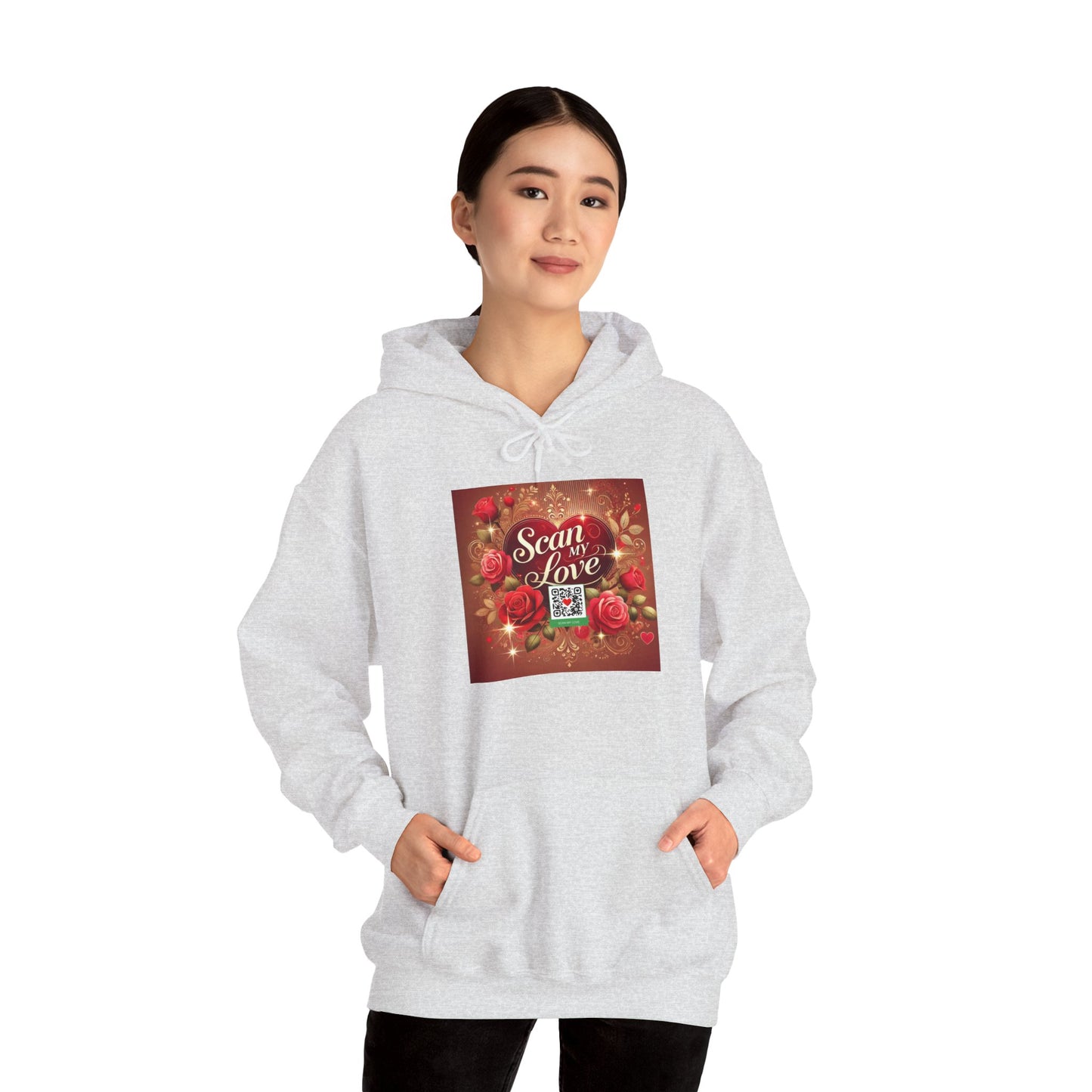 Scan My Love - Unisex Heavy Blend™ Hooded Sweatshirt