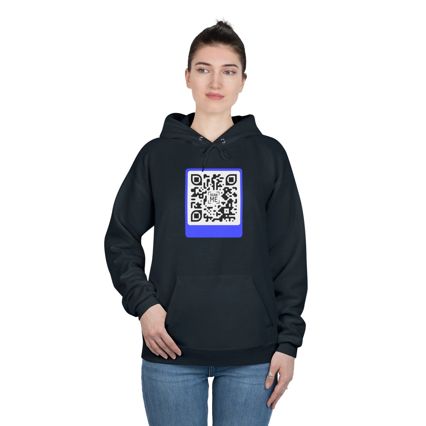 Scannable 'Smile' QR Code Hoodie