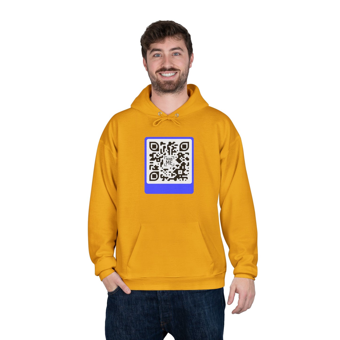 Scannable 'Smile' QR Code Hoodie