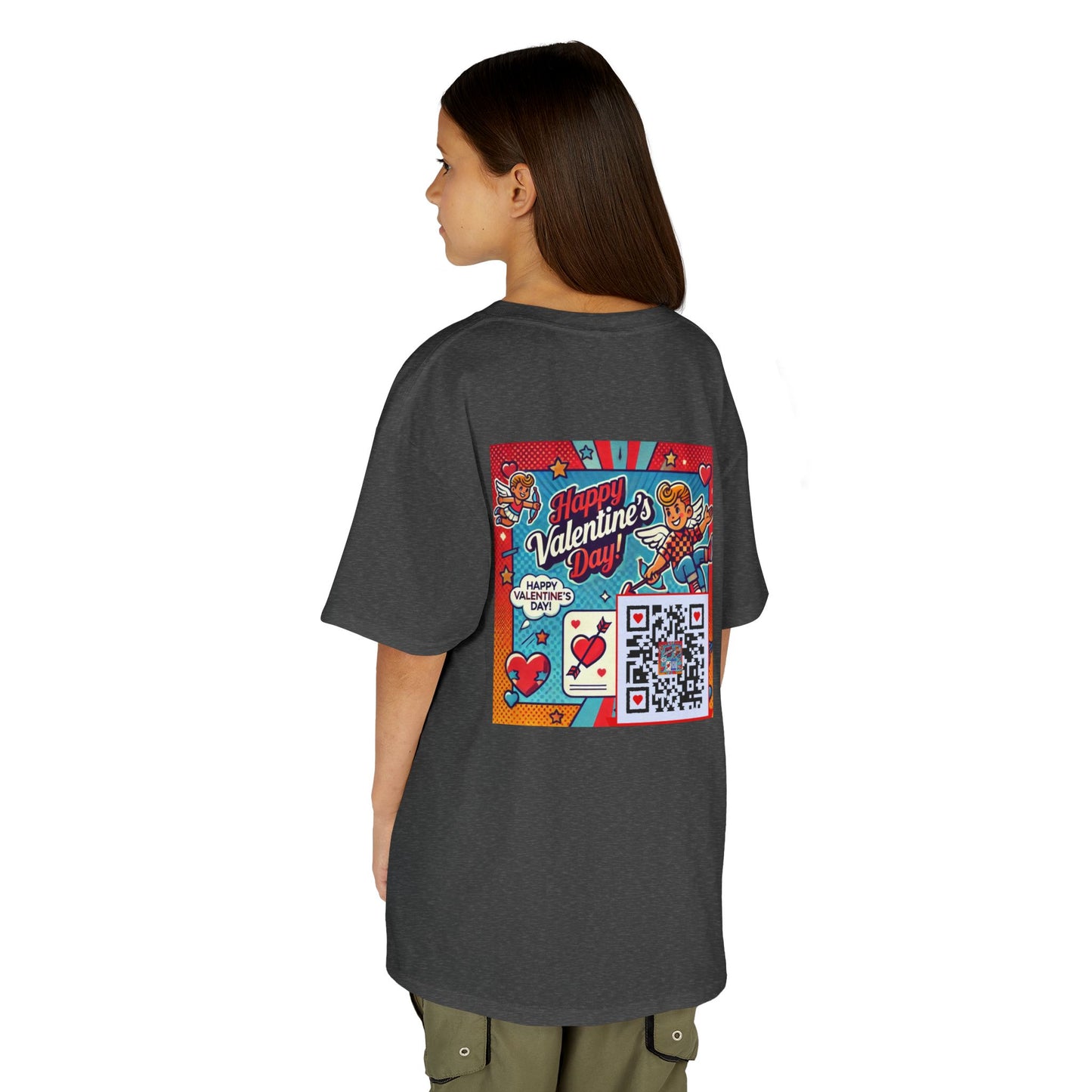 Valentines Day QR Code Kids Tee