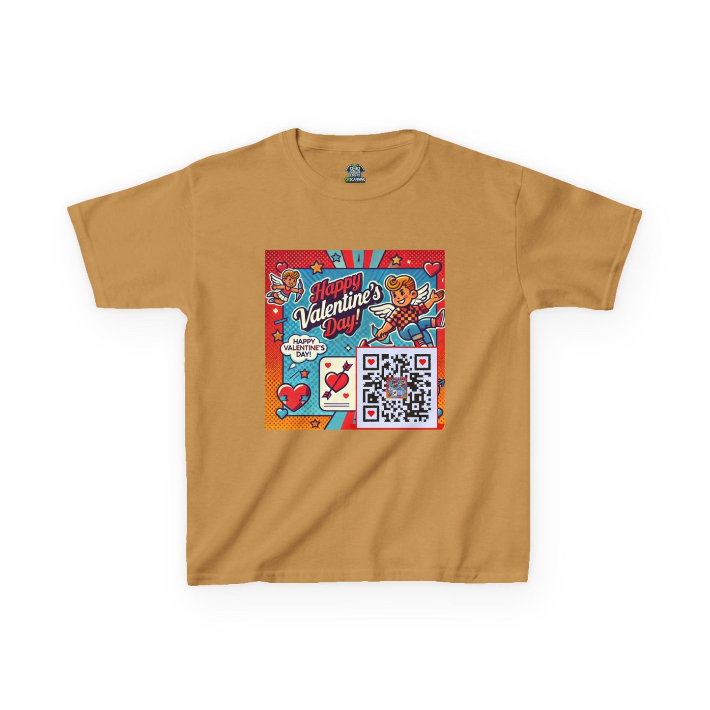 Valentines Day QR Code Kids Tee