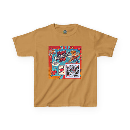 Valentines Day QR Code Kids Tee