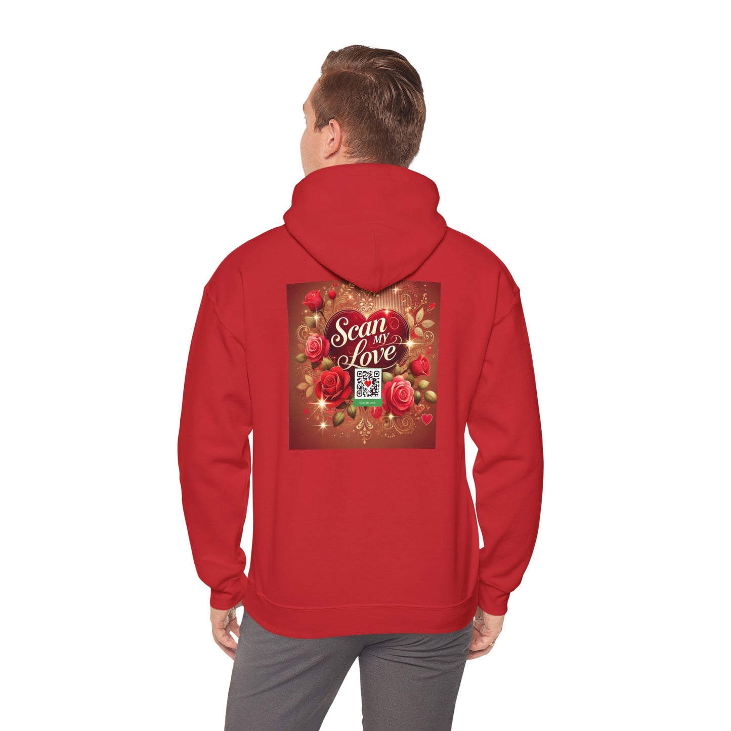 Scan My Love - Unisex Heavy Blend™ Hooded Sweatshirt