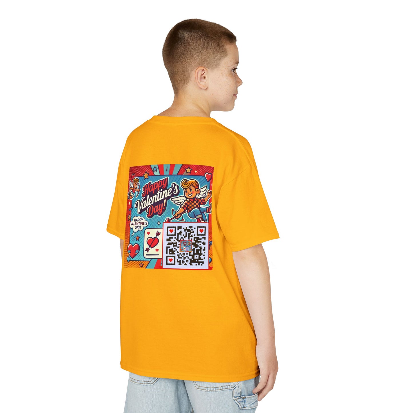 Valentines Day QR Code Kids Tee