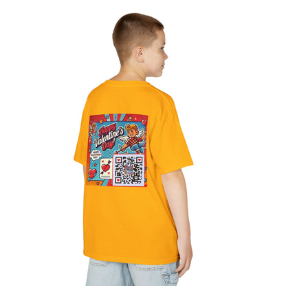 Valentines Day QR Code Kids Tee