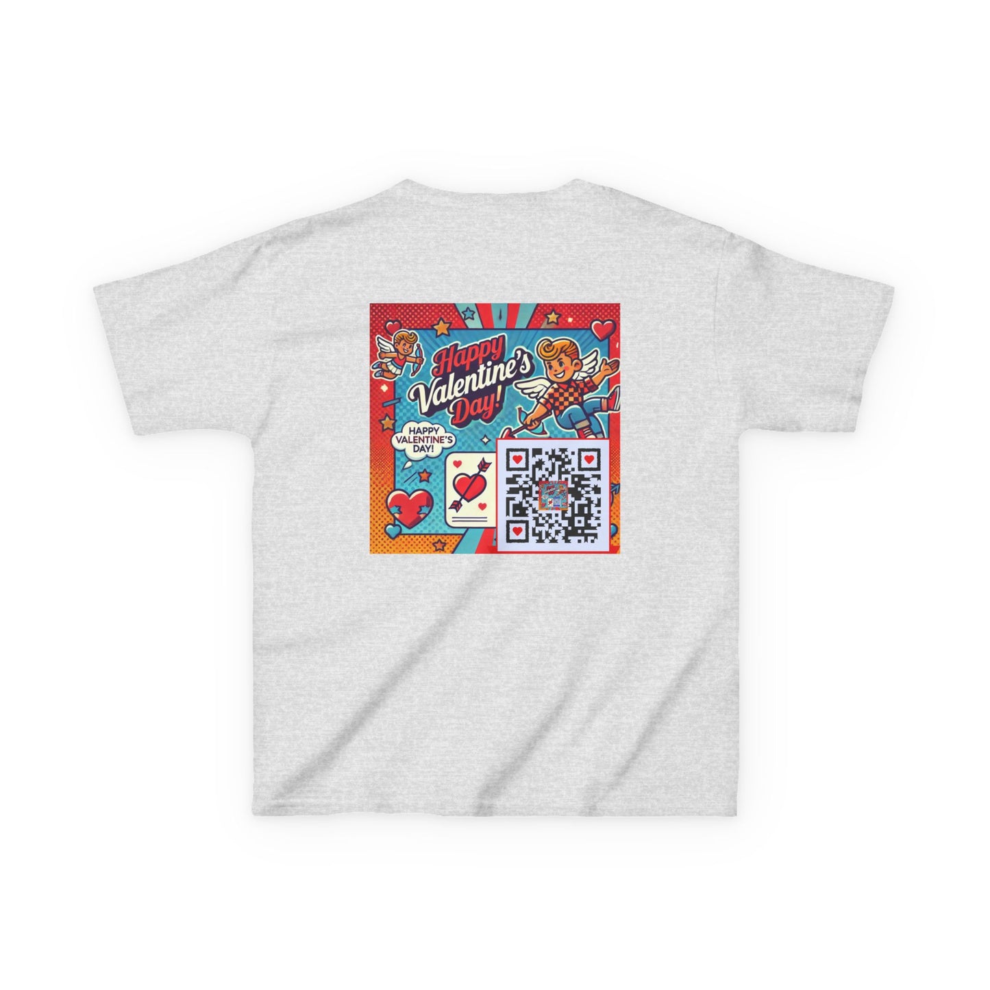 Valentines Day QR Code Kids Tee