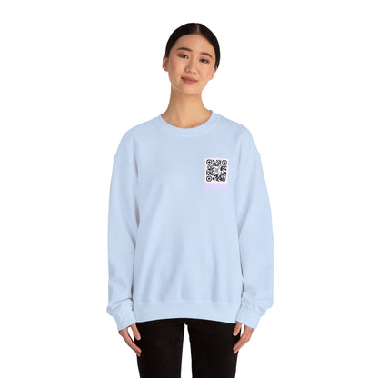 Scannable 'Someone Loves You' QR Crewneck Sweatshirt