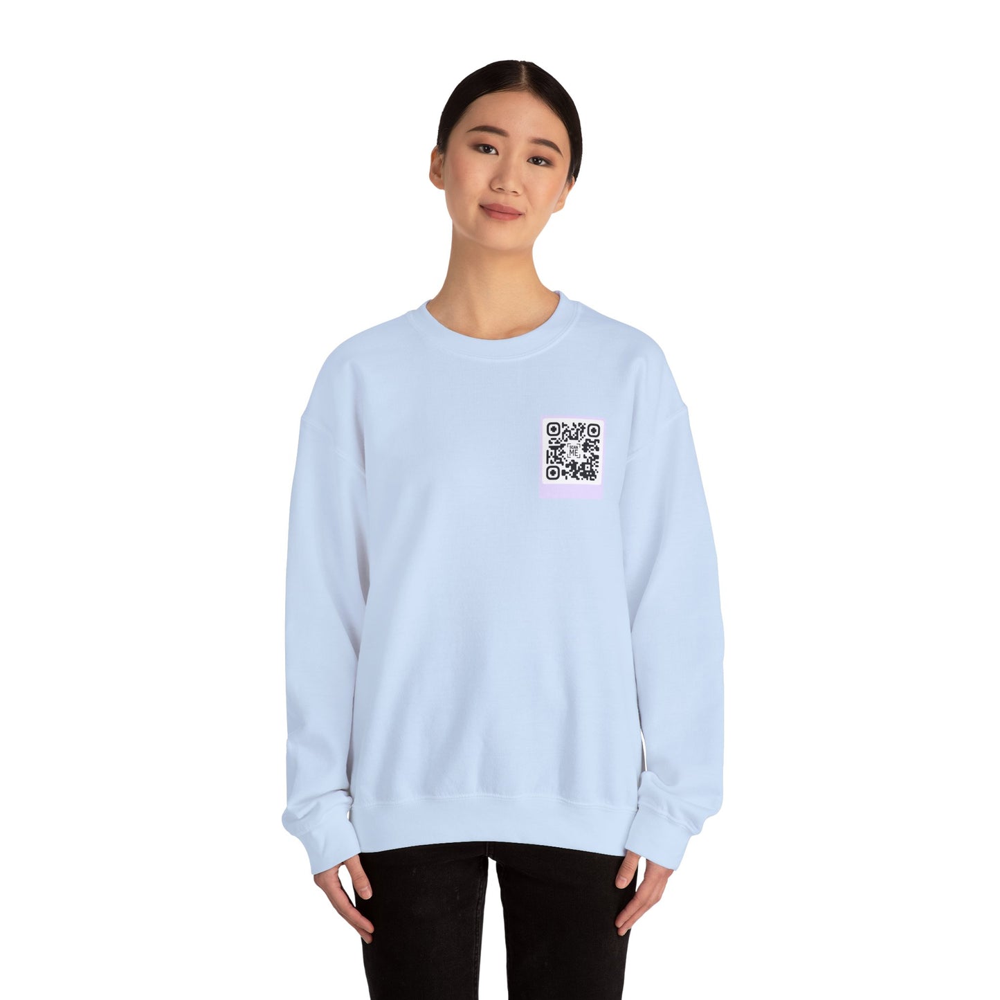 Scannable 'Someone Loves You' QR Crewneck Sweatshirt