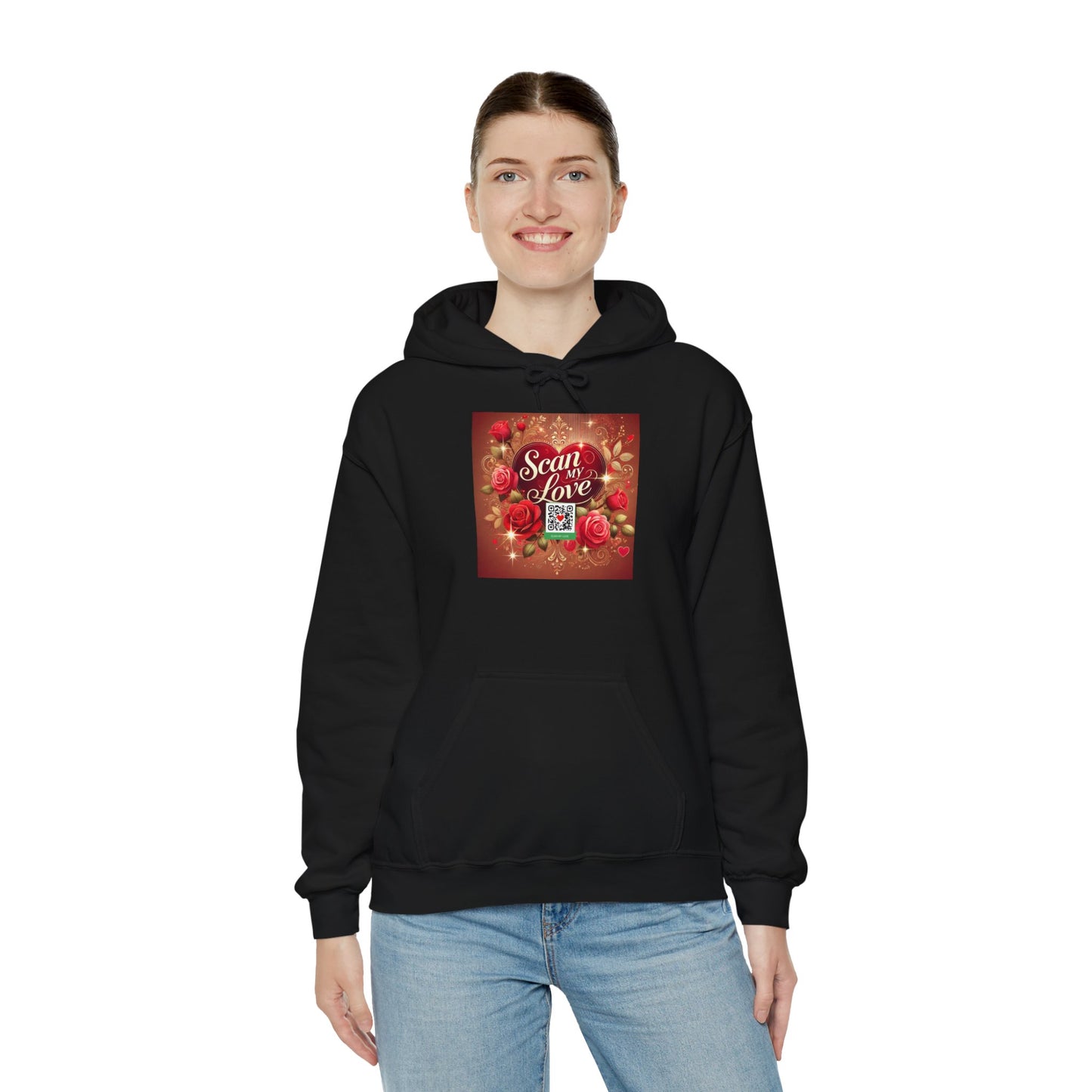 Scan My Love - Unisex Heavy Blend™ Hooded Sweatshirt