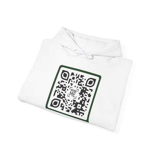 Scannable 'Someone Loves You' QR hoodie