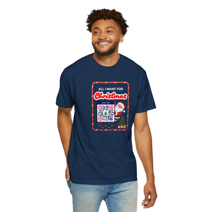 Unisex Christmas Spirit Garment-Dyed Shirt