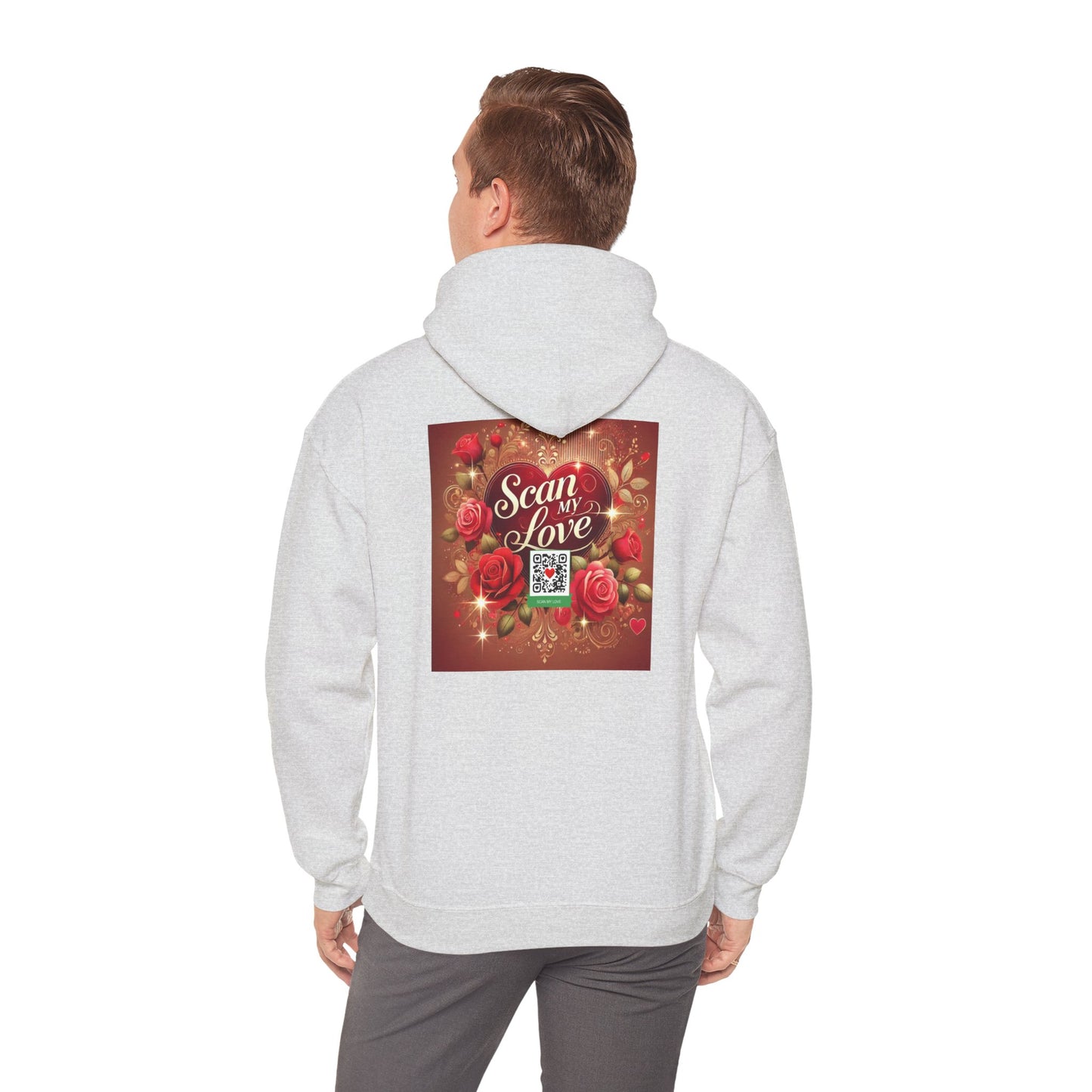 Scan My Love - Unisex Heavy Blend™ Hooded Sweatshirt