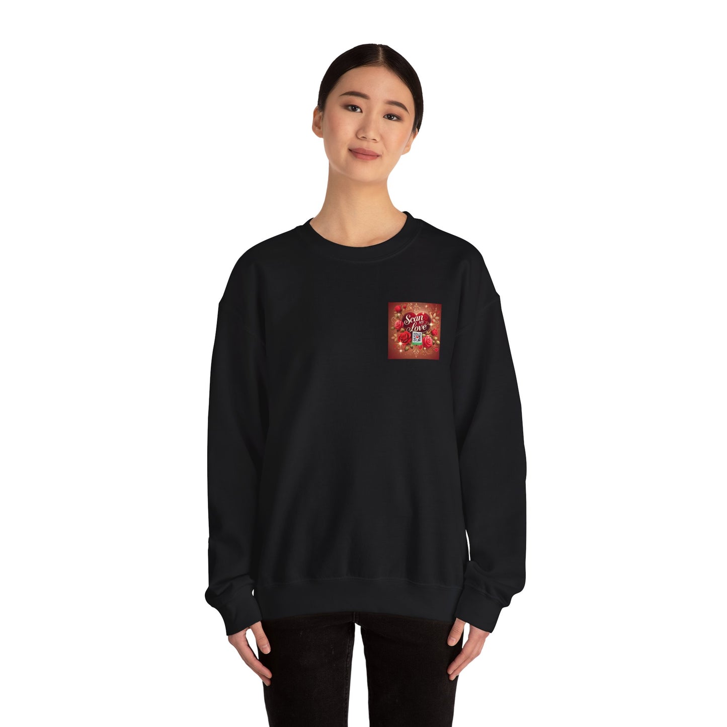 Scan My Love - Unisex Heavy Blend™ Crewneck Sweatshirt