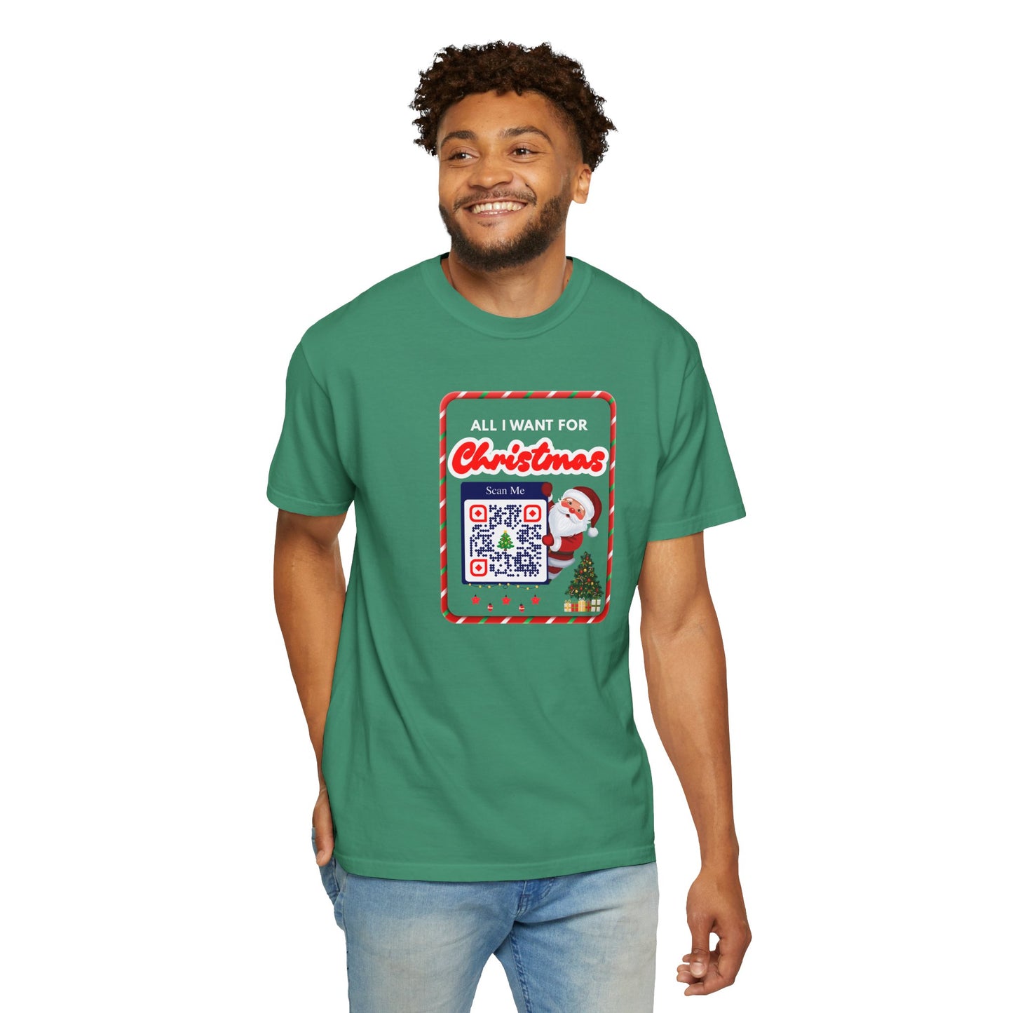 Unisex Christmas Spirit Garment-Dyed Shirt