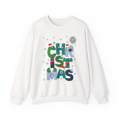 QR-Enabled Festive Crewneck Sweatshirt