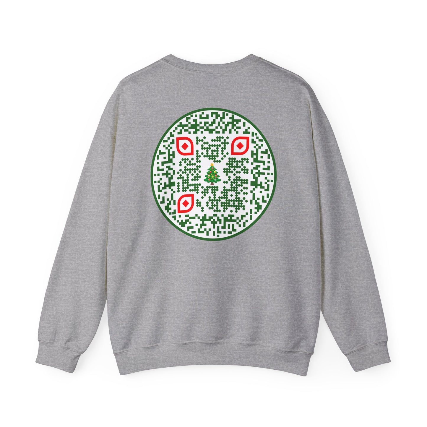 QR-Enabled Festive Crewneck Sweatshirt