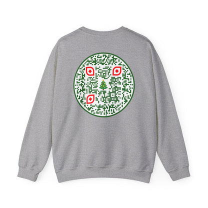 QR-Enabled Festive Crewneck Sweatshirt