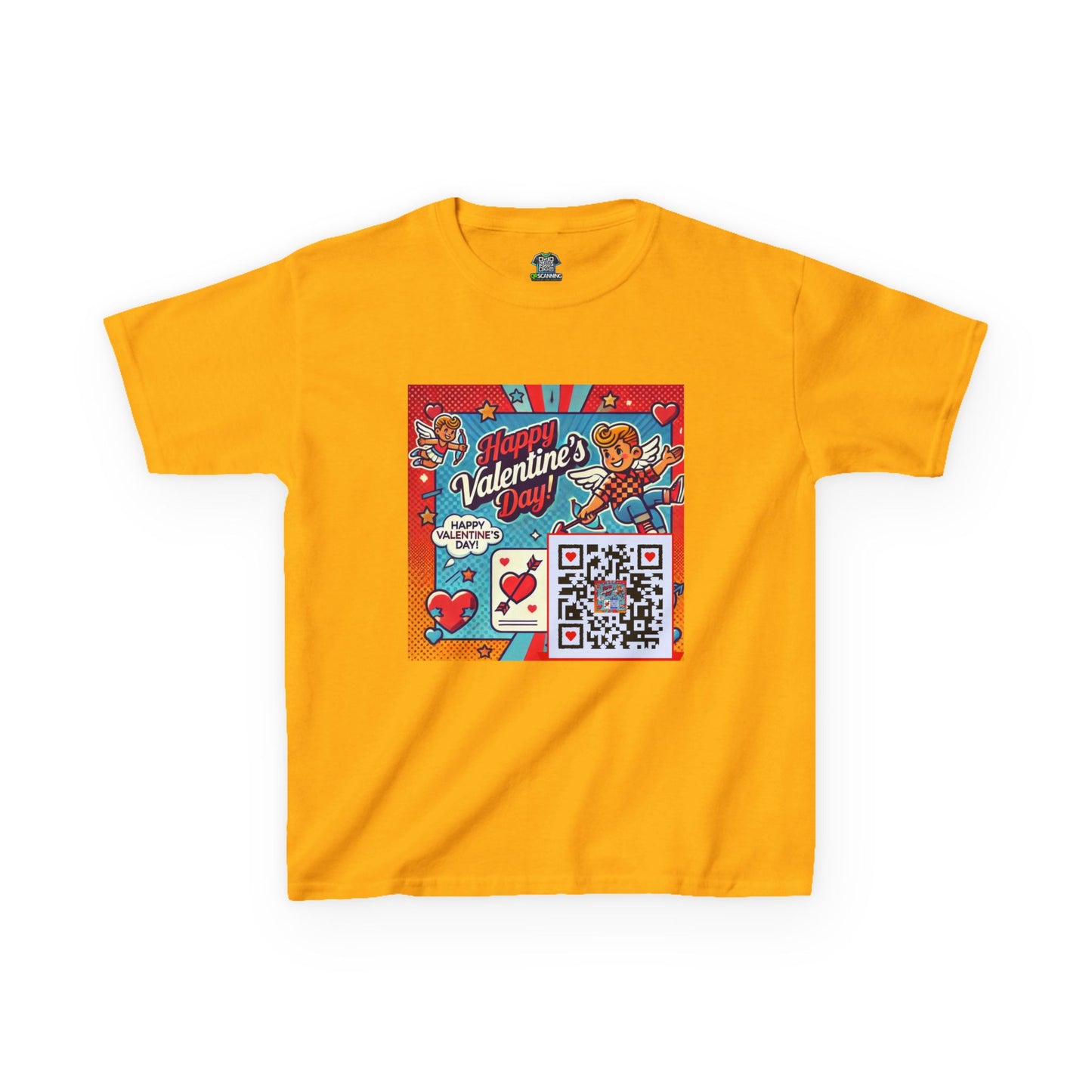 Valentines Day QR Code Kids Tee