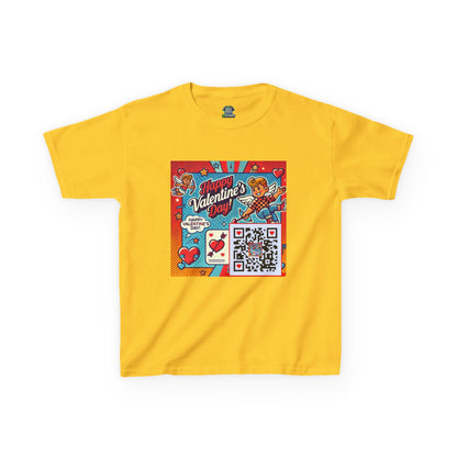 Valentines Day QR Code Kids Tee