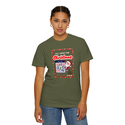 Unisex Christmas Spirit Garment-Dyed Shirt