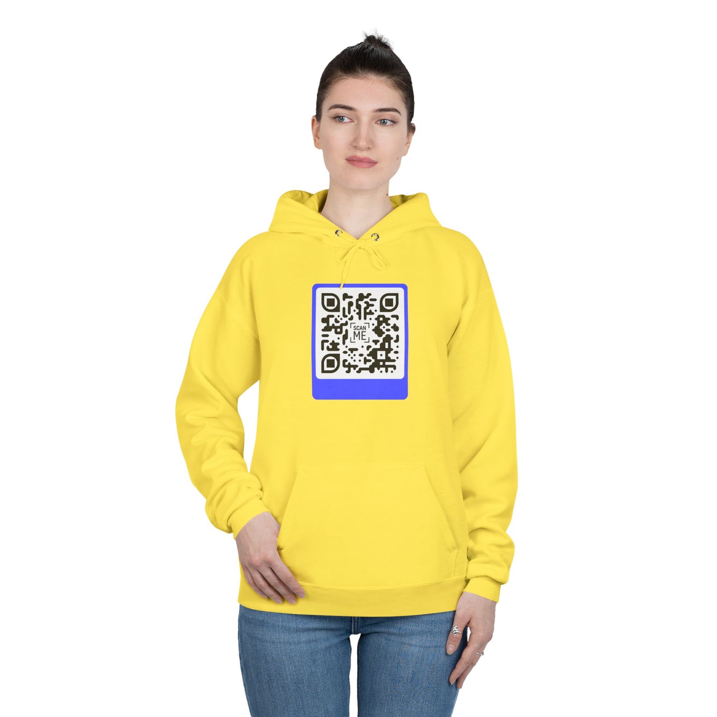 Scannable 'Smile' QR Code Hoodie