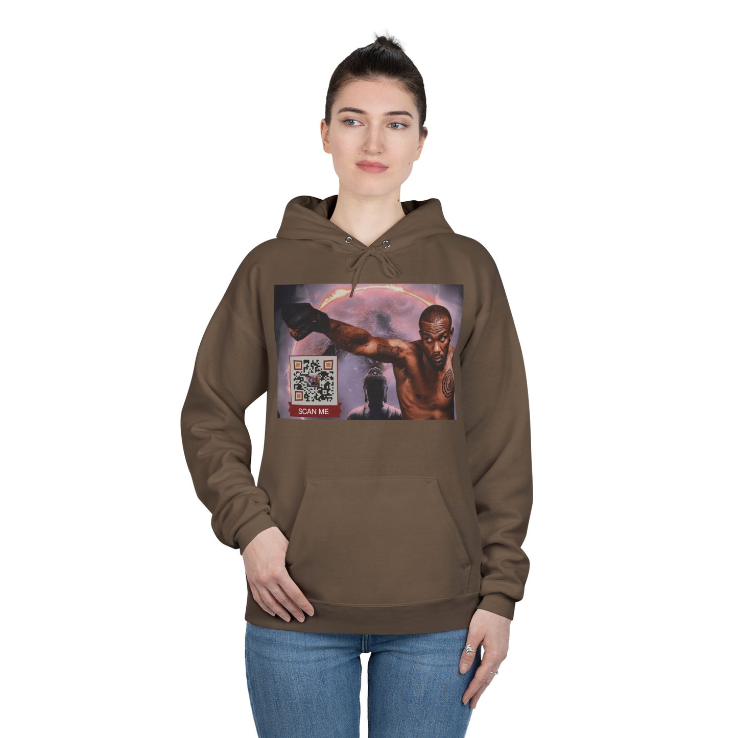 QR Custom "Sacred Beast" Unisex EcoSmart® Pullover Hoodie Sweatshirt