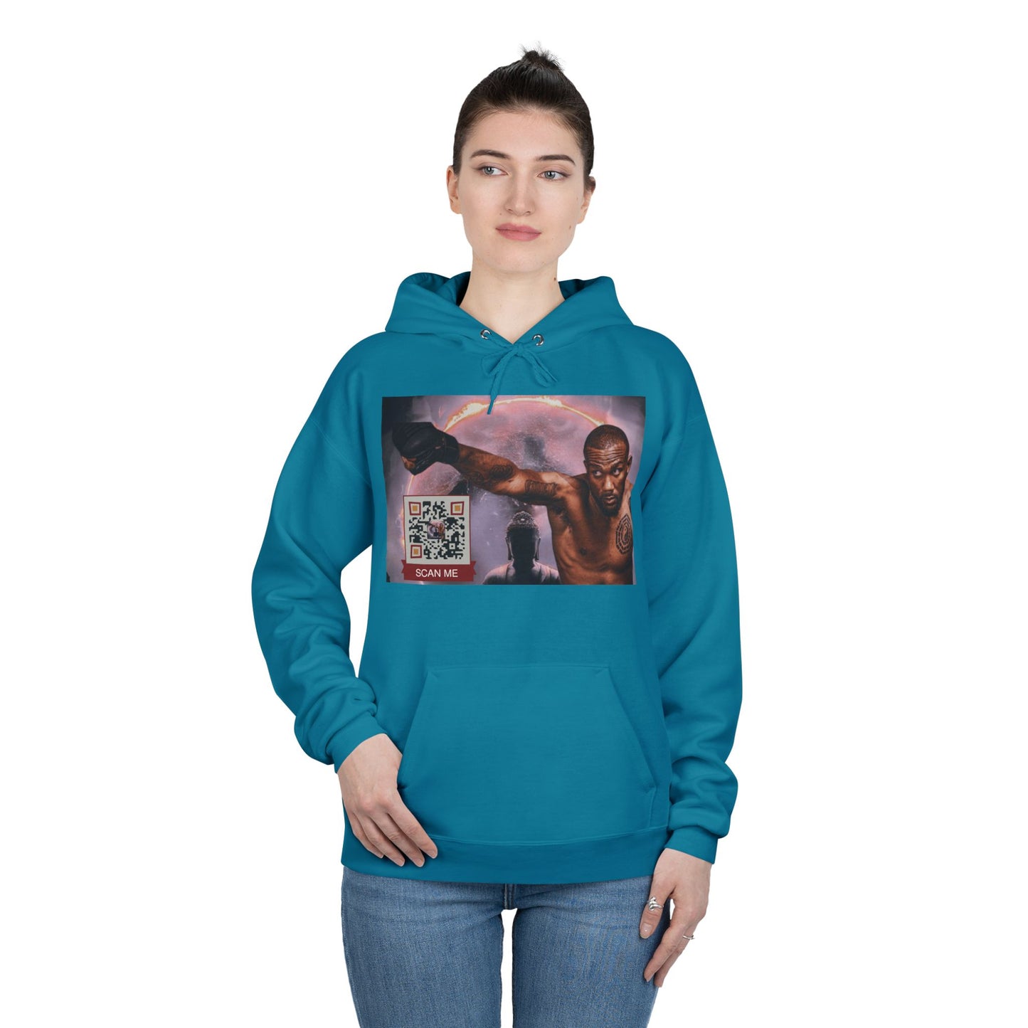 QR Custom "Sacred Beast" Unisex EcoSmart® Pullover Hoodie Sweatshirt