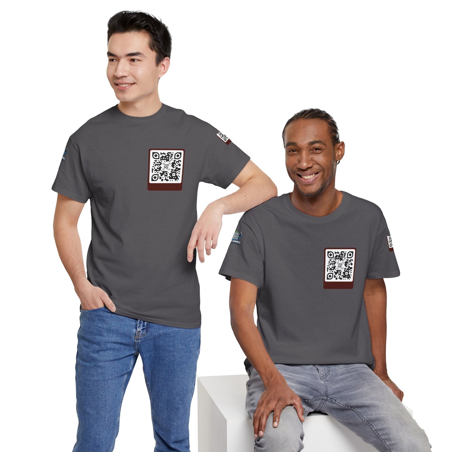 Scannable 'Smile' QR Code Tee